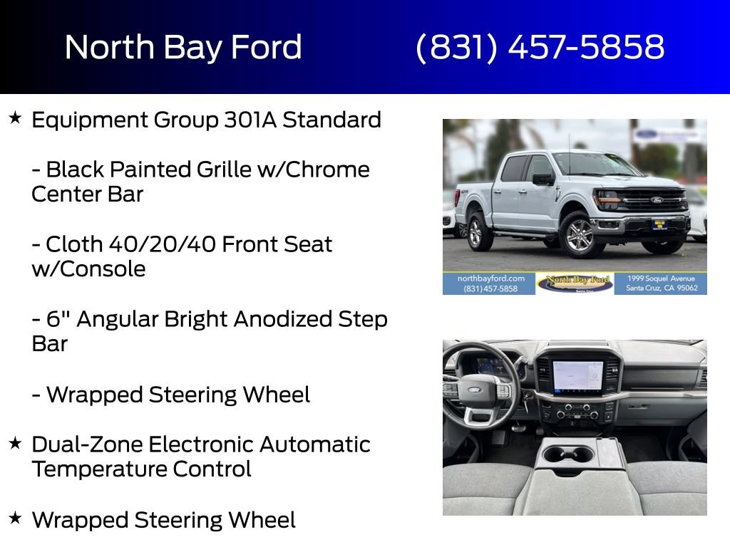 Certified 2025 Ford F150 XLT w/ Equipment Group 301A Standard AWD/4WD image 8