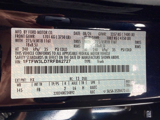 Certified 2024 Ford F150 XLT w/ Equipment Group 302A MID AWD/4WD image 24