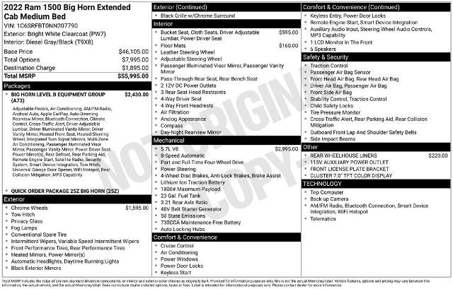 Used 2022 RAM 1500 Big Horn AWD/4WD image 6