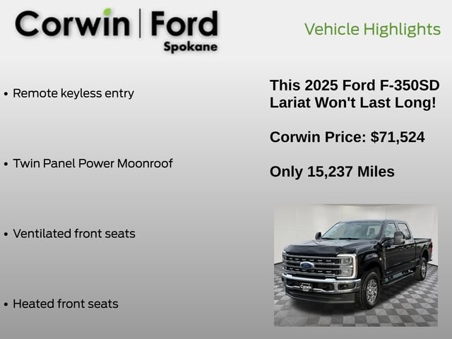 Certified 2025 Ford F350 Lariat w/ Camper Package AWD/4WD image 13