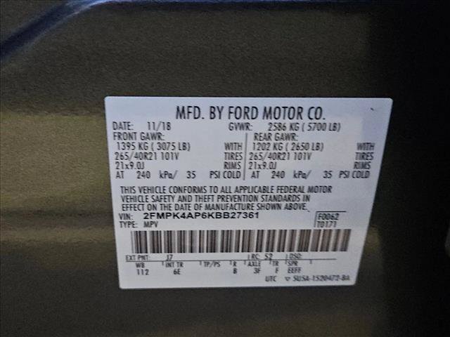 Certified 2019 Ford Edge ST w/ Equipment Group 401A AWD/4WD image 26
