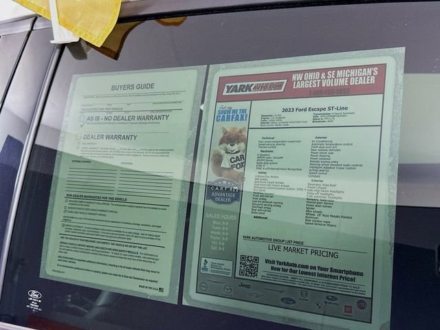 Certified 2023 Ford Escape ST-Line w/ Tech Pack #1 image 15