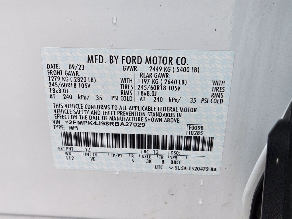Certified 2024 Ford Edge SEL w/ Convenience Package AWD/4WD image 36
