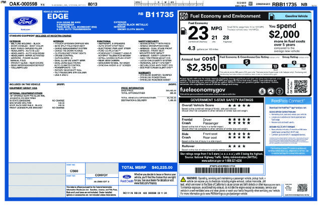 Certified 2024 Ford Edge SE AWD/4WD image 9