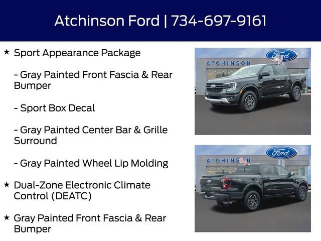 Certified 2024 Ford Ranger XLT w/ Equipment Group 301A High image 16
