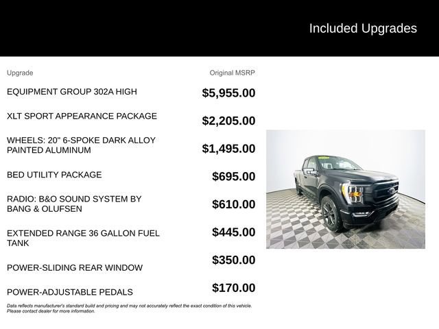 Certified 2023 Ford F150 XLT w/ Equipment Group 302A High image 13