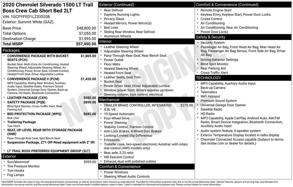 Used 2020 Chevrolet Silverado 1500 LT Trail Boss AWD/4WD image 27