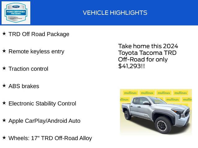 Used 2024 Toyota Tacoma TRD Off-Road AWD/4WD image 18