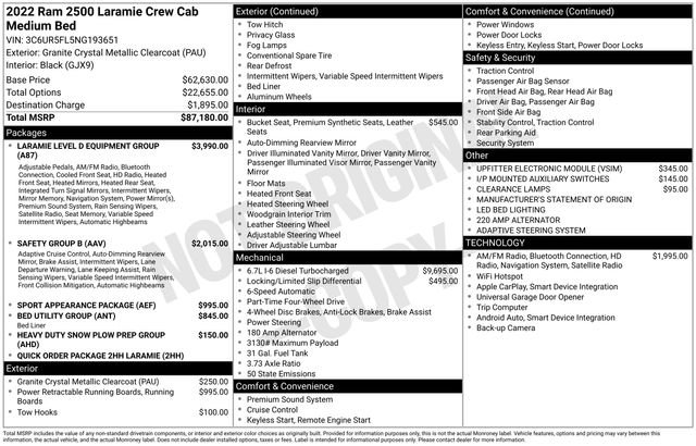 Used 2022 RAM 2500 Laramie image 37