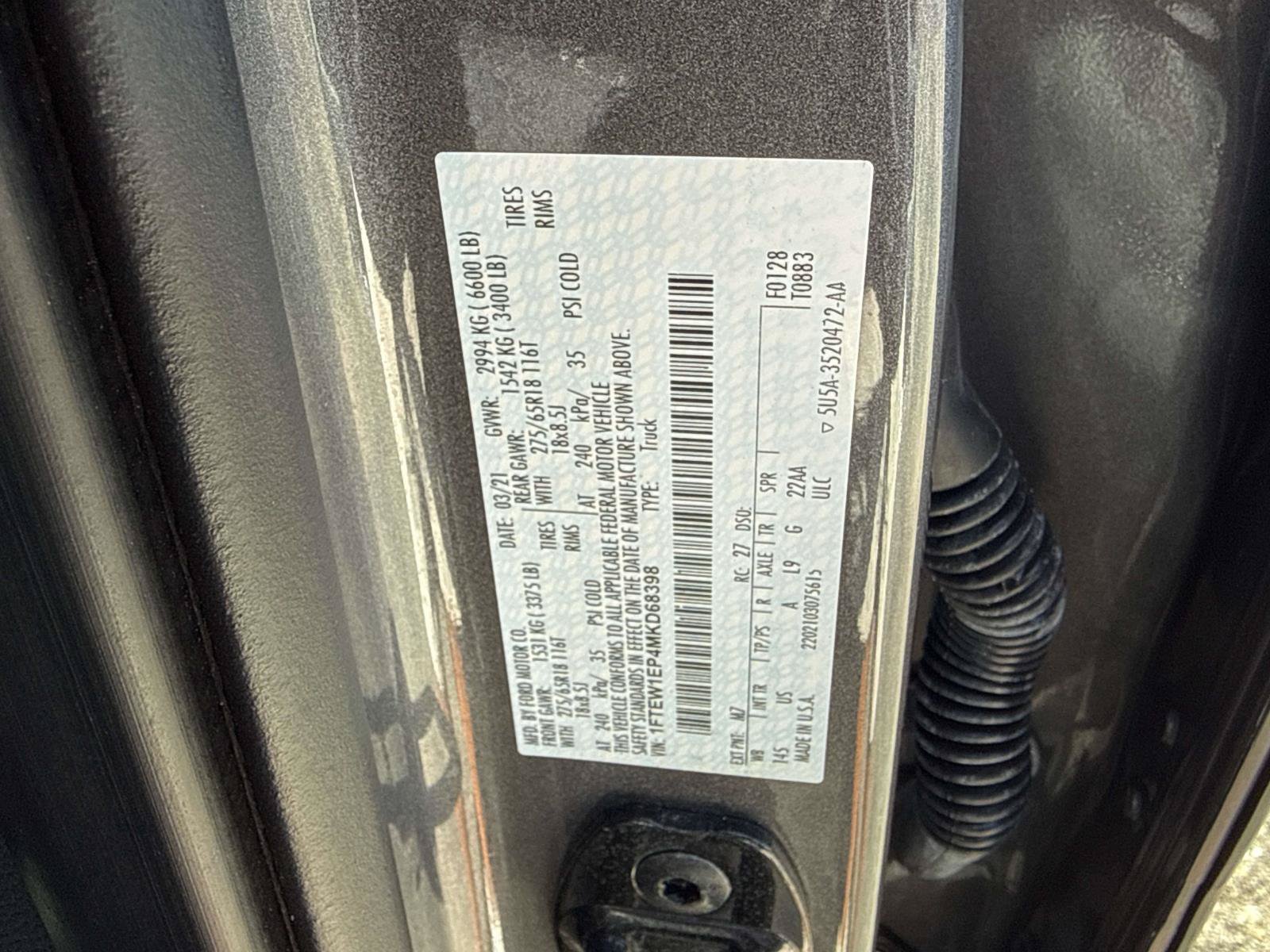 Certified 2021 Ford F150 XLT AWD/4WD image 31