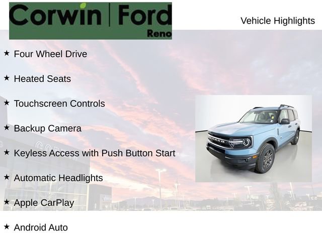 Certified 2022 Ford Bronco Sport Big Bend w/ Convenience Package AWD/4WD image 7