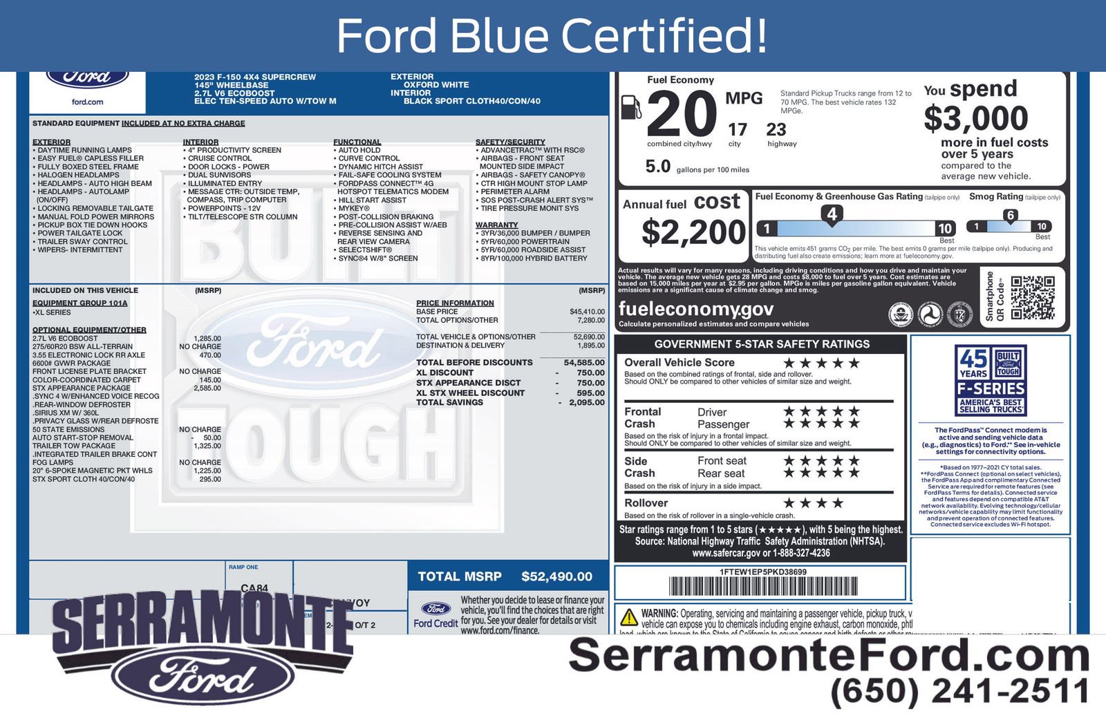 Certified 2023 Ford F150 XL w/ STX Appearance Package image 16