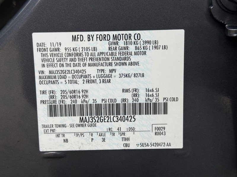 Certified 2020 Ford EcoSport SE image 28