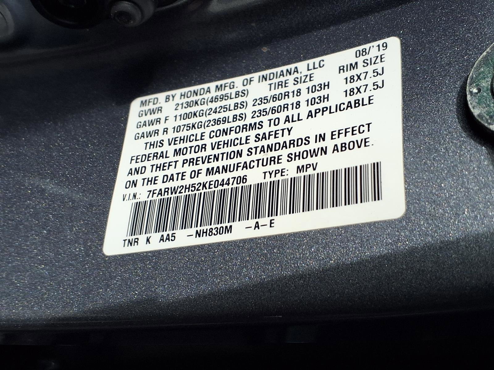 Used 2019 Honda CR-V EX image 25