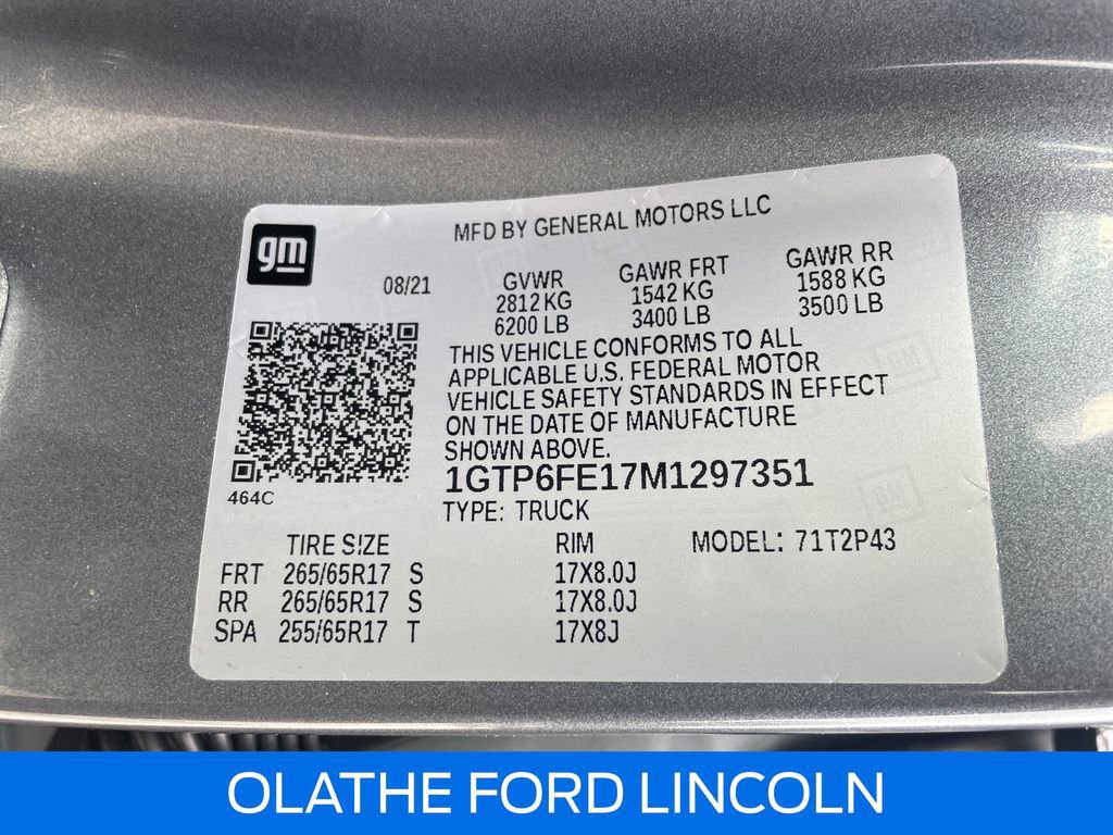 Used 2021 GMC Canyon AT4 w/ Driver Alert Package image 15