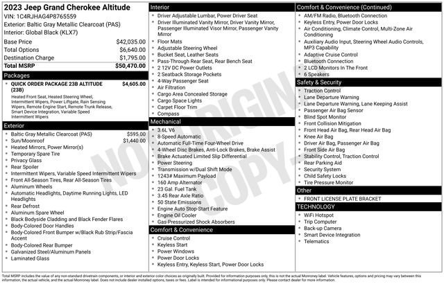 Used 2023 Jeep Grand Cherokee Altitude image 10