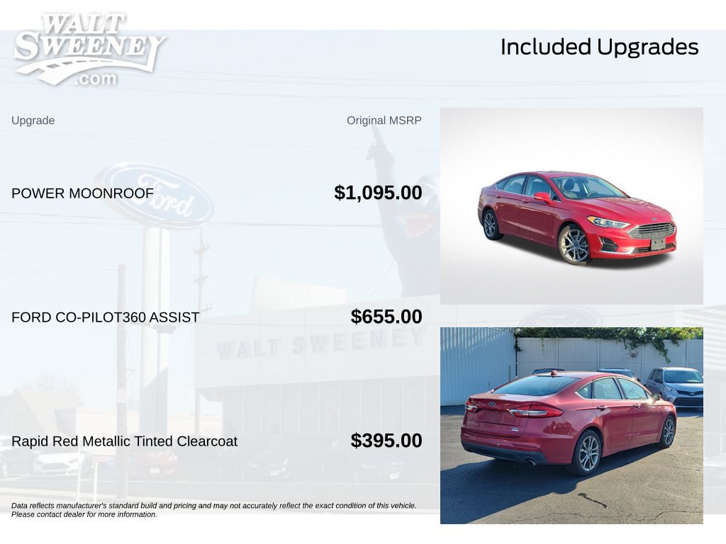 Certified 2020 Ford Fusion SEL FWD image 12