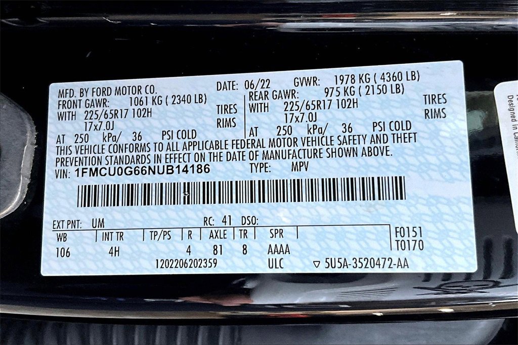 Certified 2022 Ford Escape SE w/ Cold Weather Package image 35