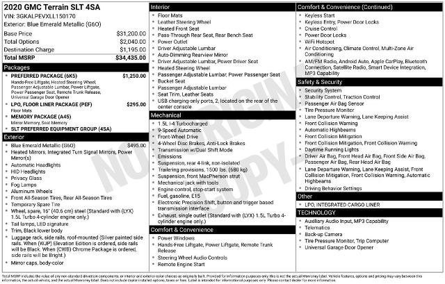 Used 2020 GMC Terrain SLT w/ Preferred Package image 6