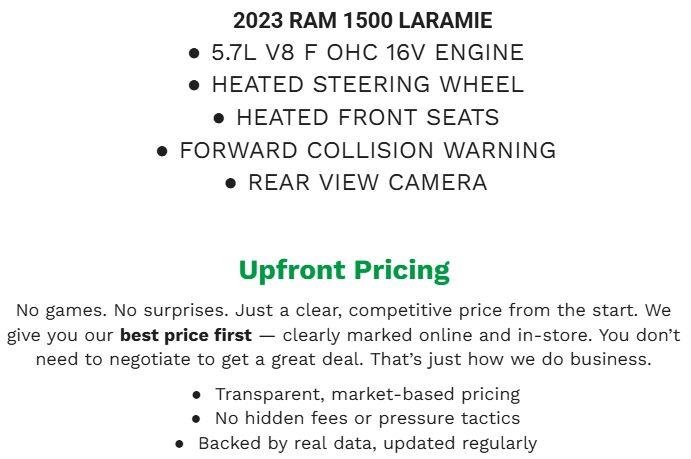 Used 2023 RAM 1500 Laramie AWD/4WD image 2