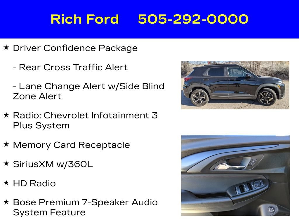 Used 2023 Chevrolet TrailBlazer RS w/ Sun and Liftgate Package image 25