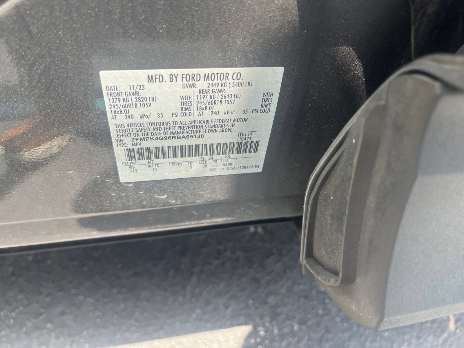 Certified 2024 Ford Edge SE AWD/4WD image 3