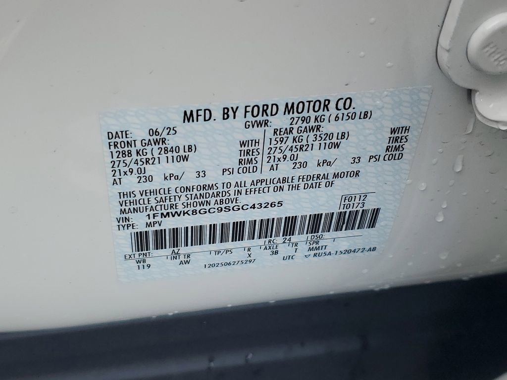 Certified 2025 Ford Explorer ST w/ Sun And Sound Package AWD/4WD image 34