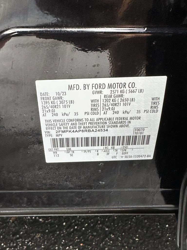 Certified 2024 Ford Edge ST w/ Equipment Group 401A AWD/4WD image 22