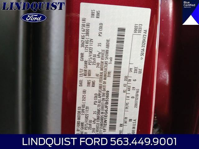 Certified 2018 Ford F150 Limited w/ Trailer Tow Package image 23