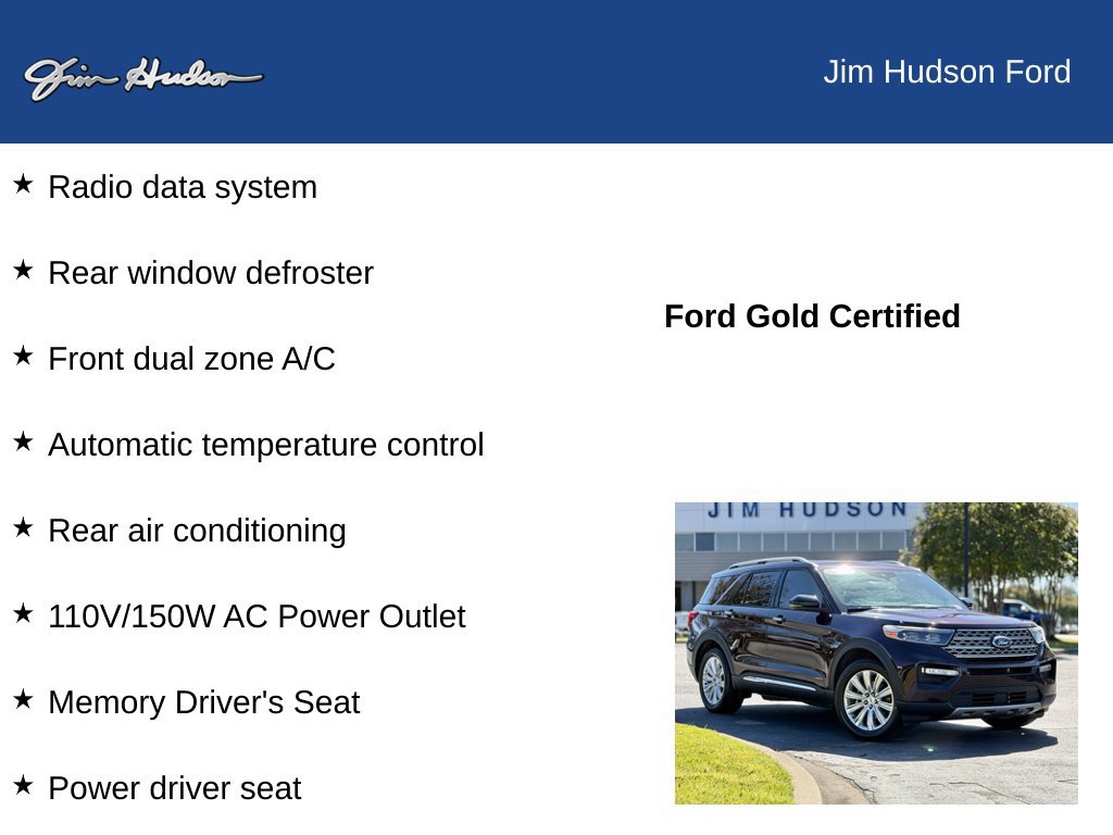 Certified 2023 Ford Explorer Limited w/ Equipment Group 301A RWD image 13