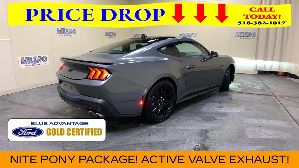 Certified 2025 Ford Mustang GT Premium w/ Mustang Nite Pony Package RWD image 3