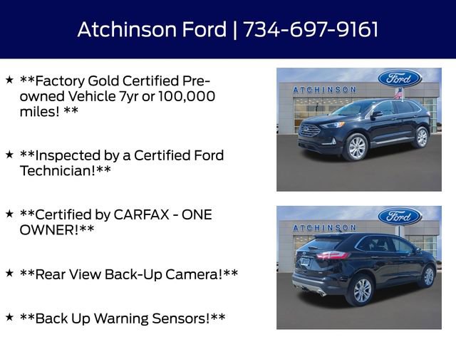 Certified 2024 Ford Edge Titanium w/ Class II Trailer Tow Package AWD/4WD image 5
