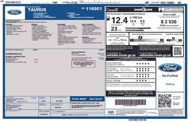 Certified 2019 Ford Taurus Limited AWD/4WD image 37