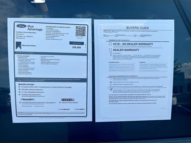 Certified 2024 Ford Bronco Sport Badlands w/ Premium Package AWD/4WD image 41