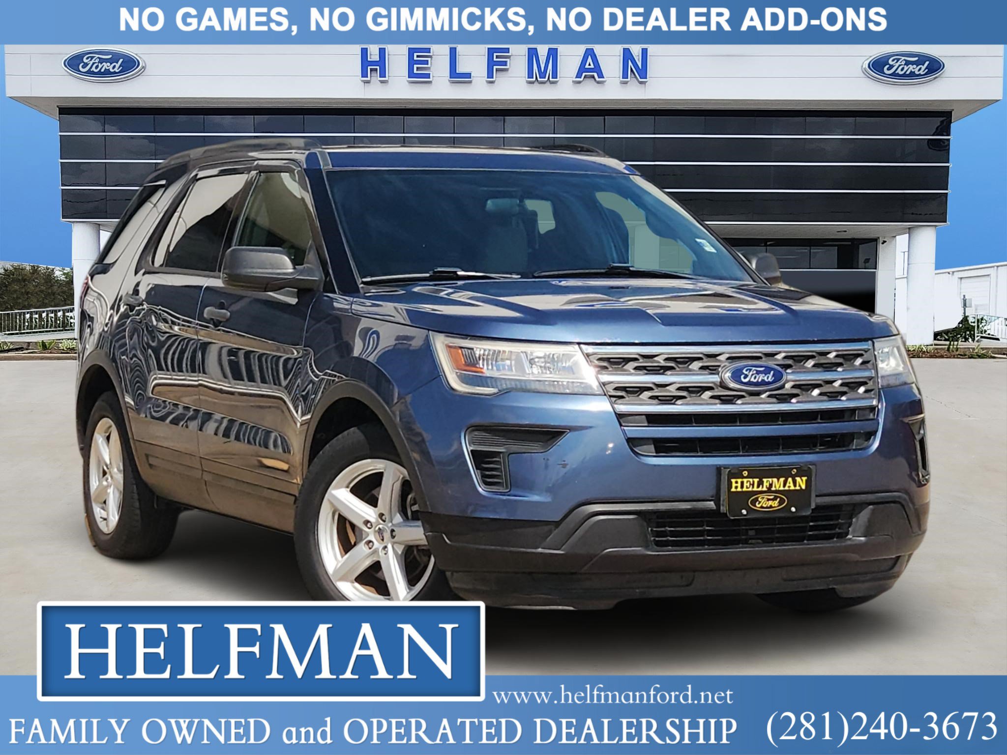 Certified 2018 Ford Explorer FWD