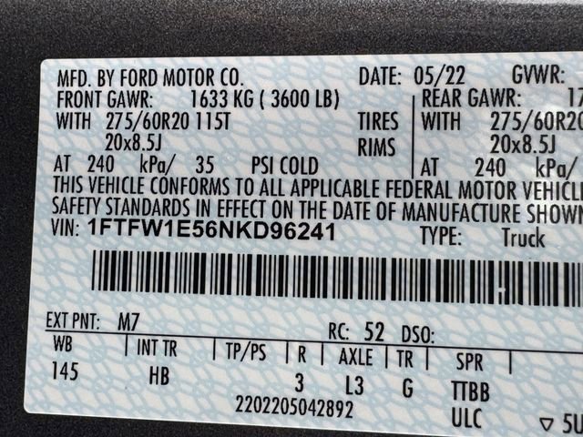 Certified 2022 Ford F150 Lariat AWD/4WD image 33