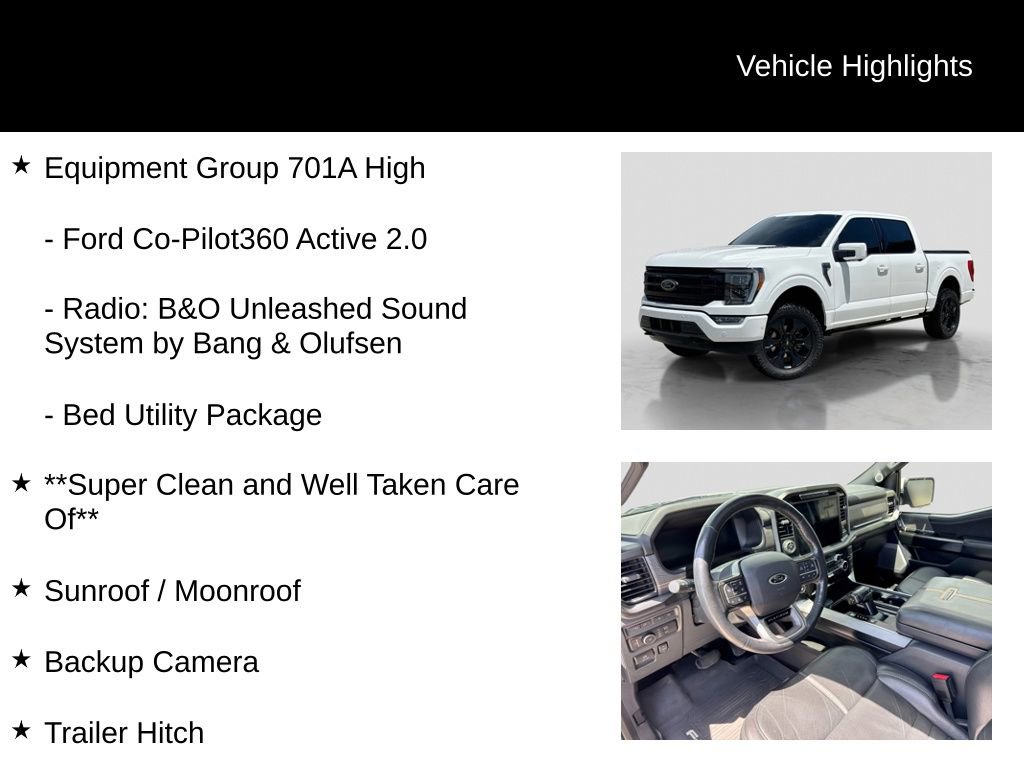 Certified 2022 Ford F150 Platinum w/ Equipment Group 701A High AWD/4WD image 21