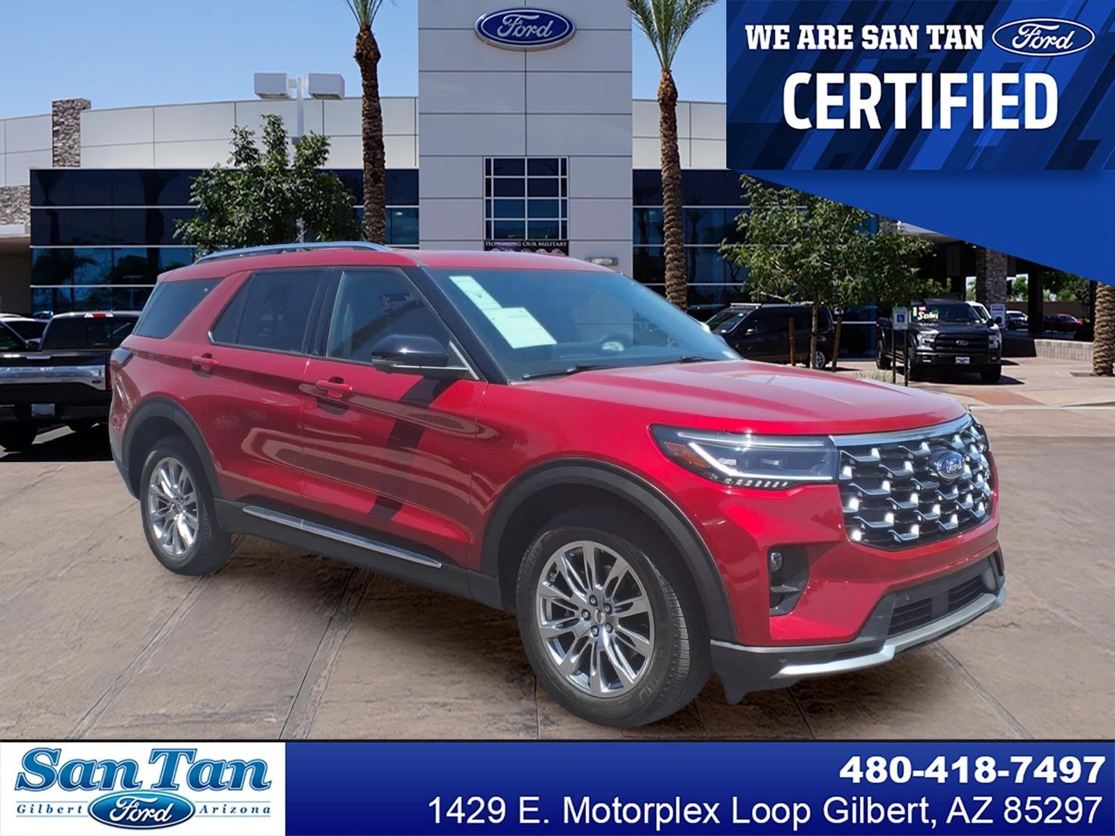 Certified 2025 Ford Explorer Platinum