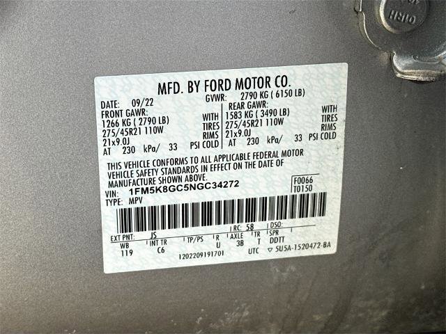 Certified 2022 Ford Explorer ST w/ Equipment Group 401A image 25