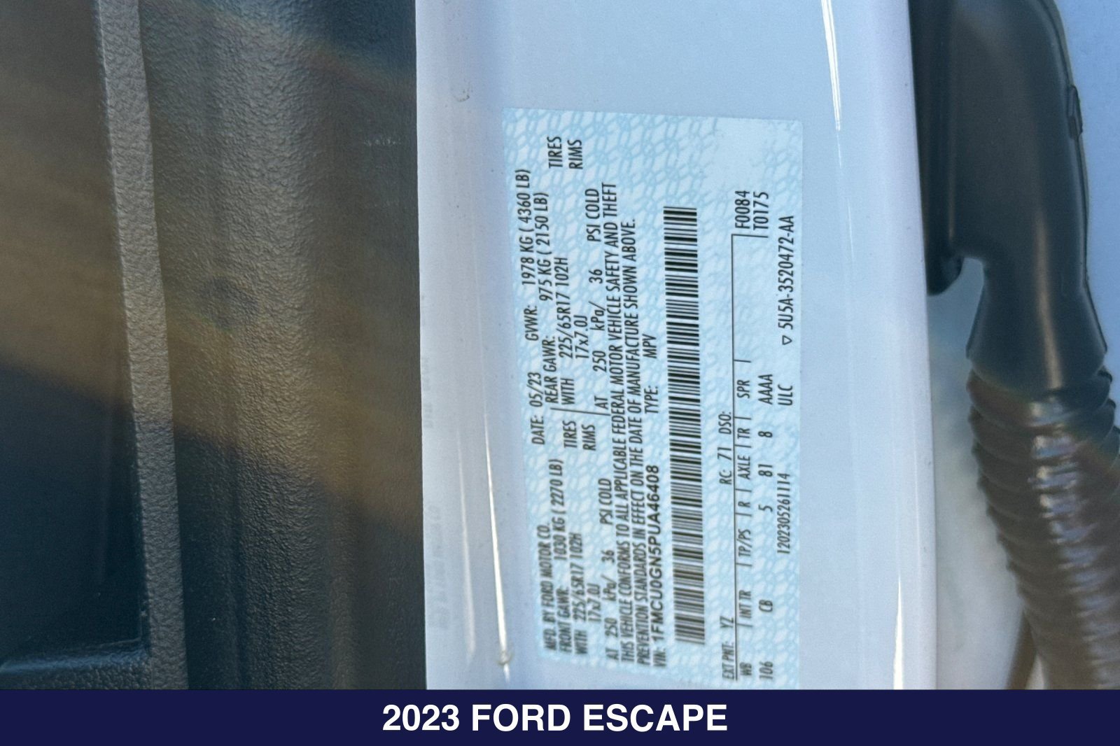 Certified 2023 Ford Escape Active w/ Tech Pack #1 FWD image 31