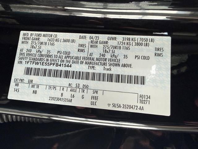 Certified 2023 Ford F150 Tremor w/ Equipment Group 402A High AWD/4WD image 36