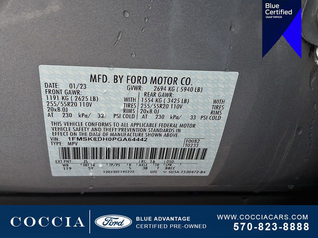 Certified 2023 Ford Explorer XLT w/ Equipment Group 202A AWD/4WD image 28