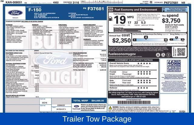 Certified 2023 Ford F150 XLT w/ Equipment Group 302A High image 10