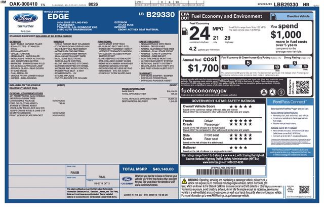 Certified 2020 Ford Edge ST-Line FWD image 30