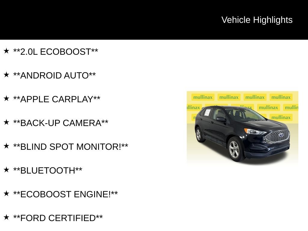 Certified 2024 Ford Edge SE AWD/4WD image 13