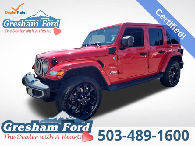 Used 2024 Jeep Wrangler Unlimited Sahara w/ Dual Top Group AWD/4WD 360° Tour