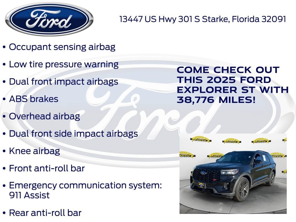 Certified 2025 Ford Explorer ST AWD/4WD image 32