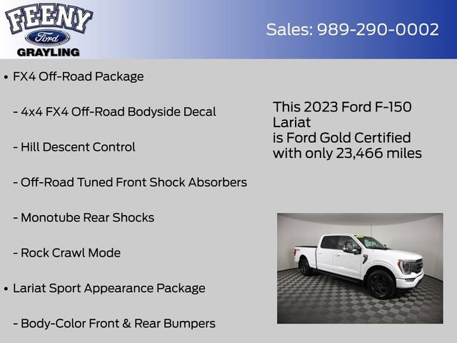 Certified 2023 Ford F150 Lariat w/ Equipment Group 502A High AWD/4WD image 24