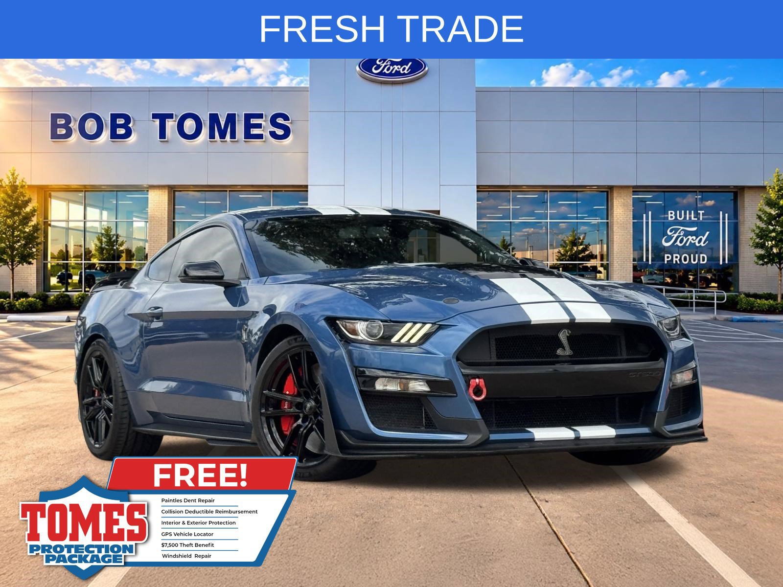 Certified 2020 Ford Mustang Shelby GT500 w/ Technology Package RWD image 1