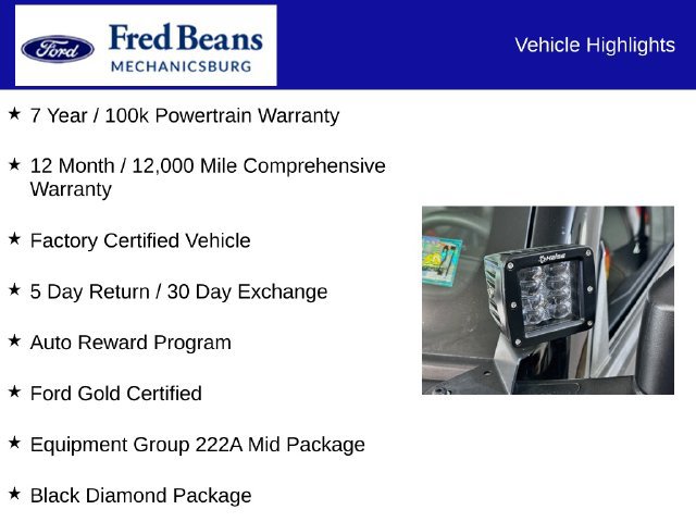 Certified 2025 Ford Bronco Big Bend w/ Black Diamond Package AWD/4WD image 7